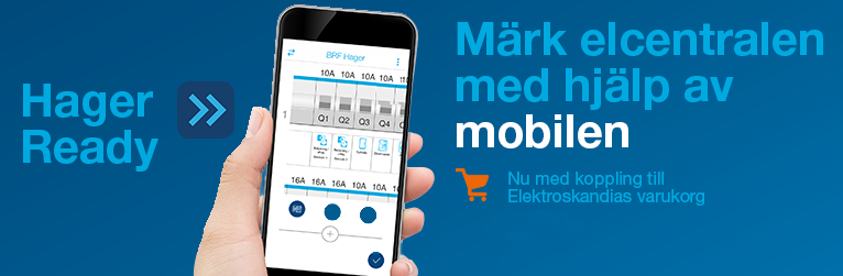 Hager Ready nu med direktkoppling till Elektroskandias varukorg