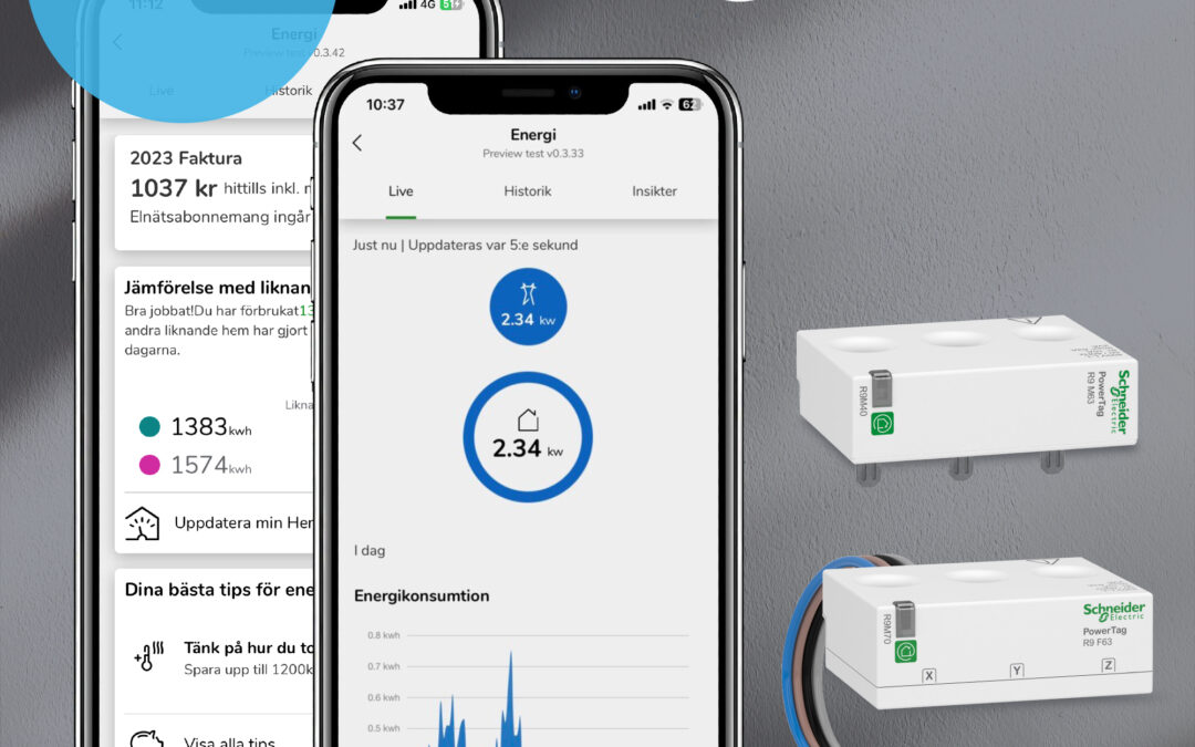 Energisensorer integreras i Wiser –Koll på elförbrukningen i realtid