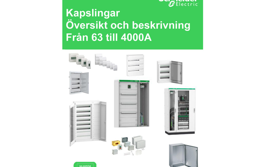 Svårt att välja kapsling? Ny översiktsbroschyr från Schneider Electric gör valet enkelt!