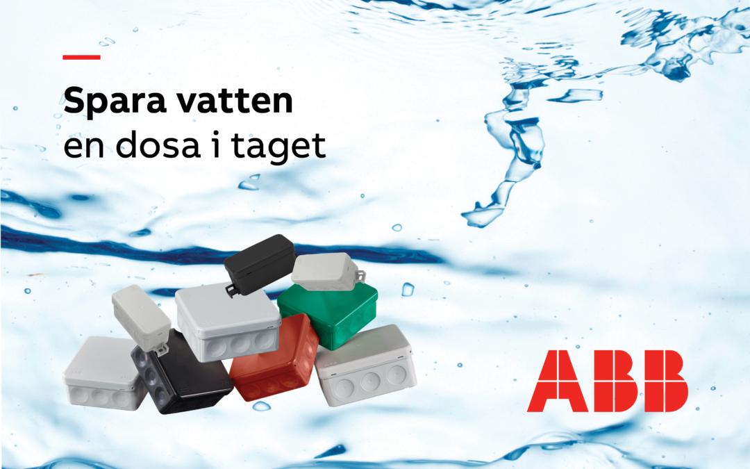 Spara vatten, en dosa i taget från ABB