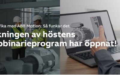 Teknikfika med ABB Motion fortsätter!! – Varje tisdag kl.09.00 hela hösten!!! 💪
