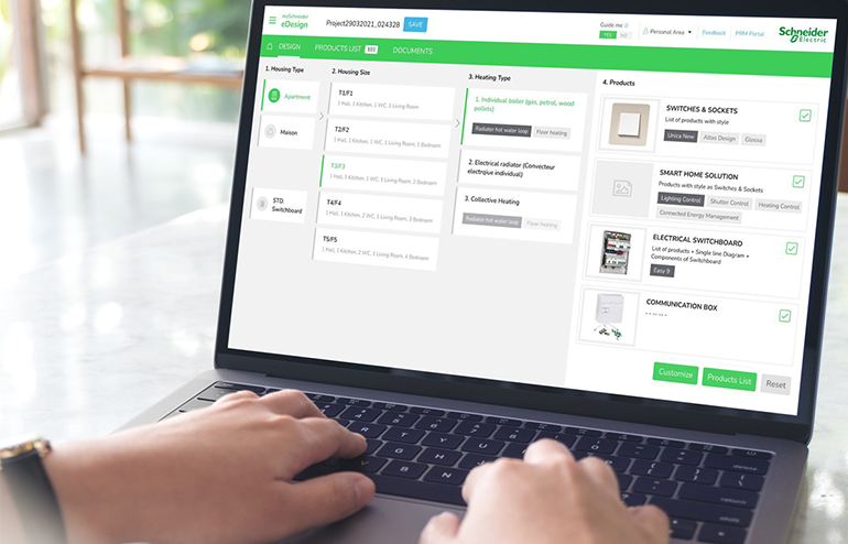 Konfigurera elcentralen i nya eDesign från Schneider Electric
