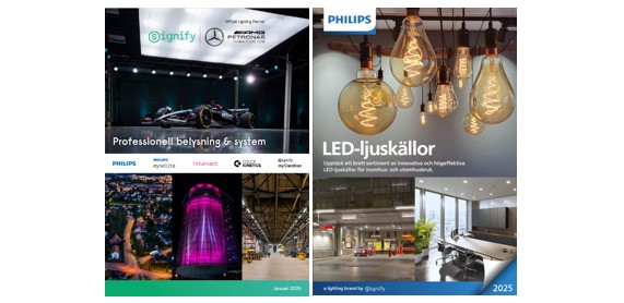 Årets belysningskataloger från Philips  ­– årets lösningar!