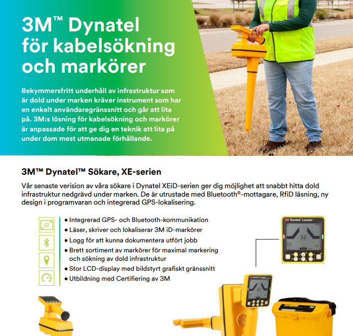 Dynatel: Sökare för kabel och markörer
